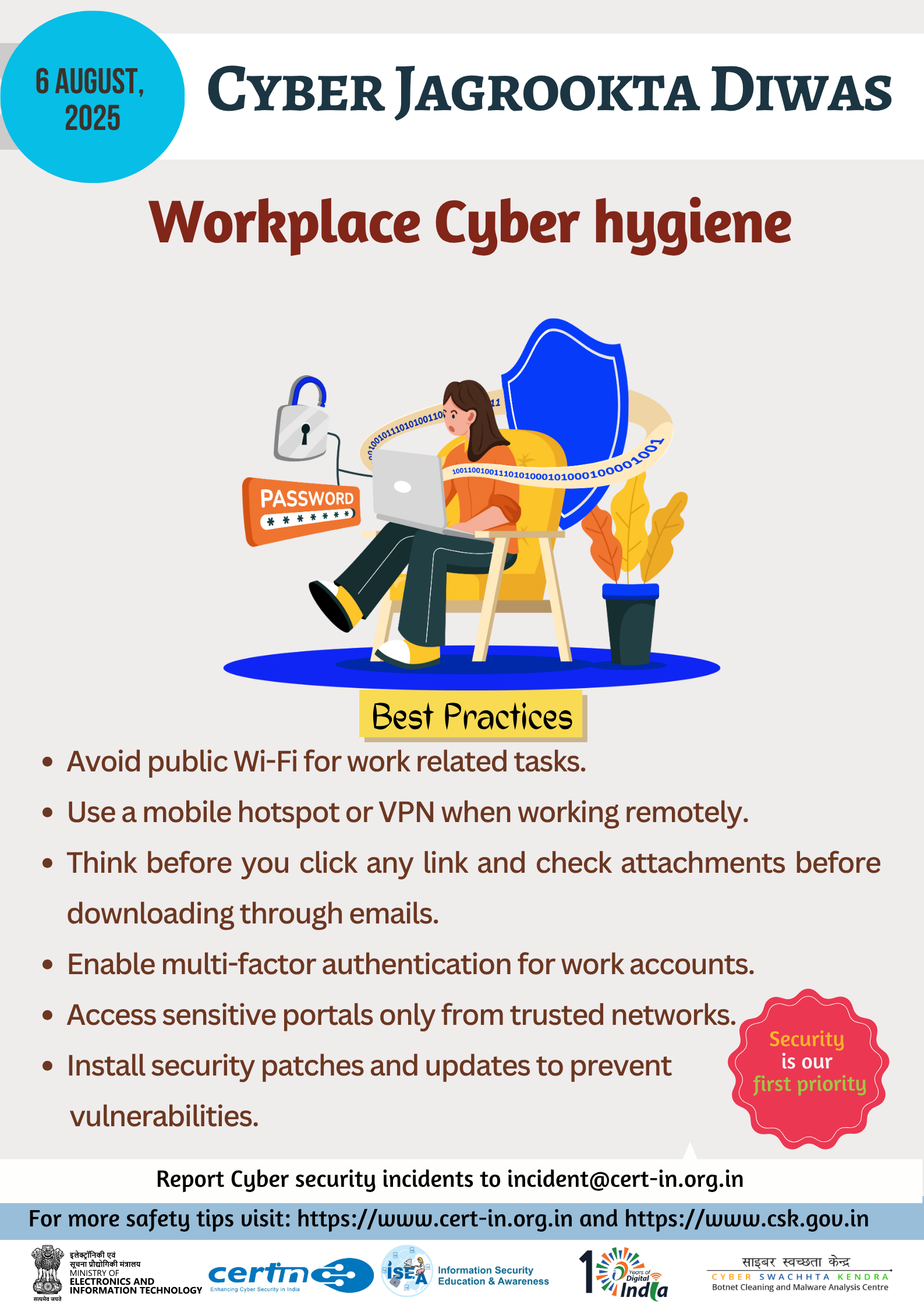 Report Cyber Security incidents to incident@cert-in.org.in Fig 2