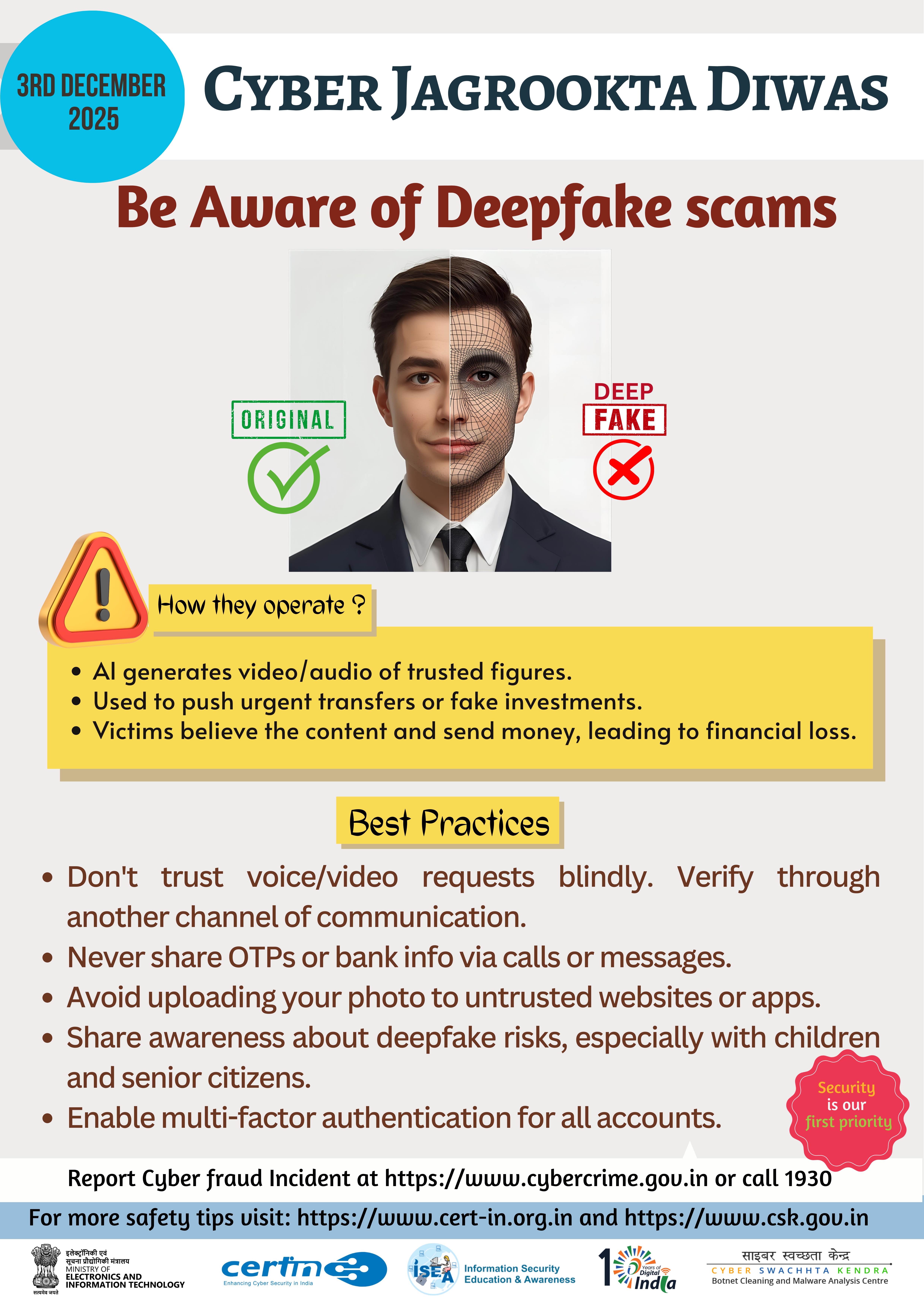 Report Cyber Security incidents to incident@cert-in.org.in Fig 2