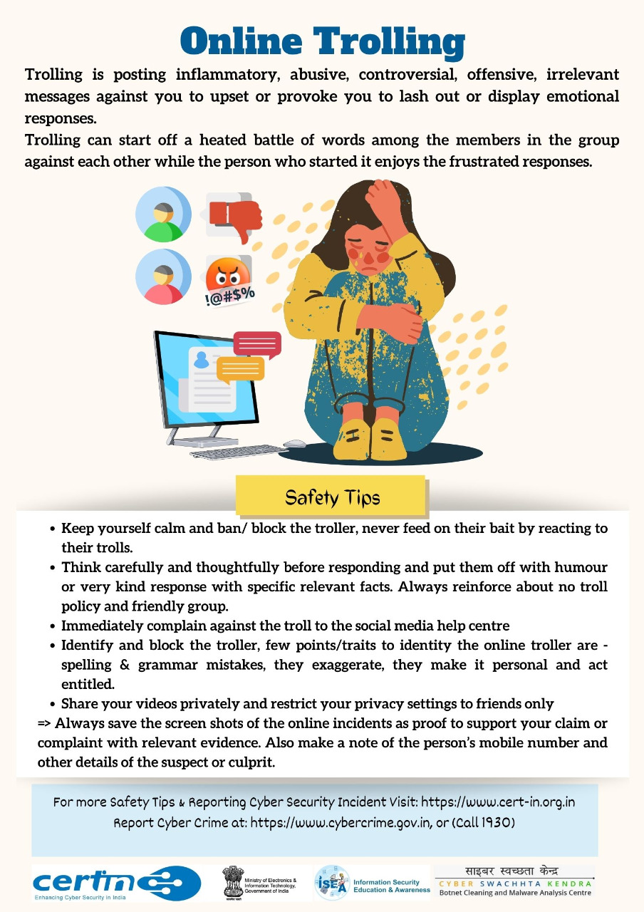 Report Cyber Security incidents to incident@cert-in.org.in Fig 2