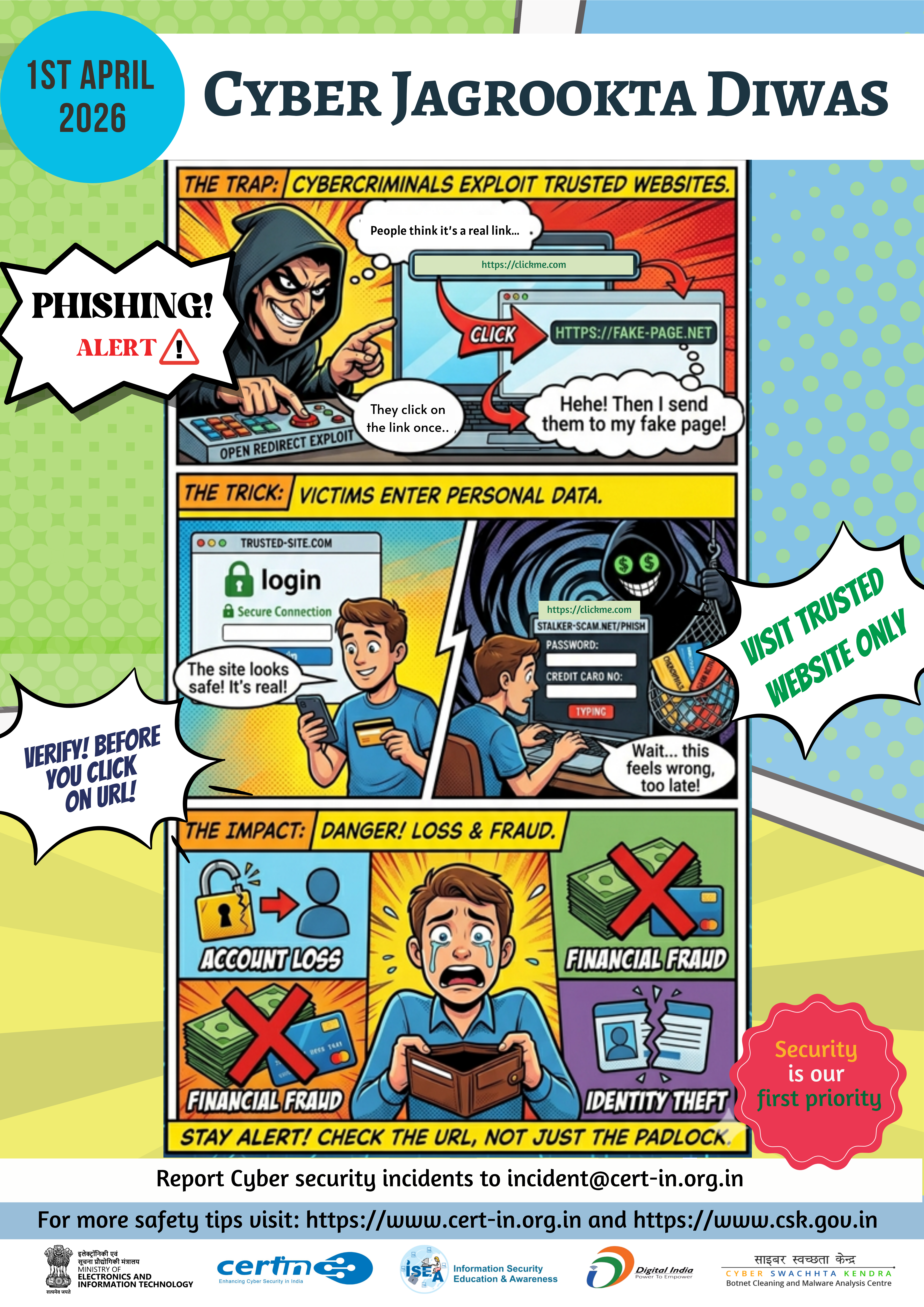 Report Cyber Security incidents to incident@cert-in.org.in Fig 3