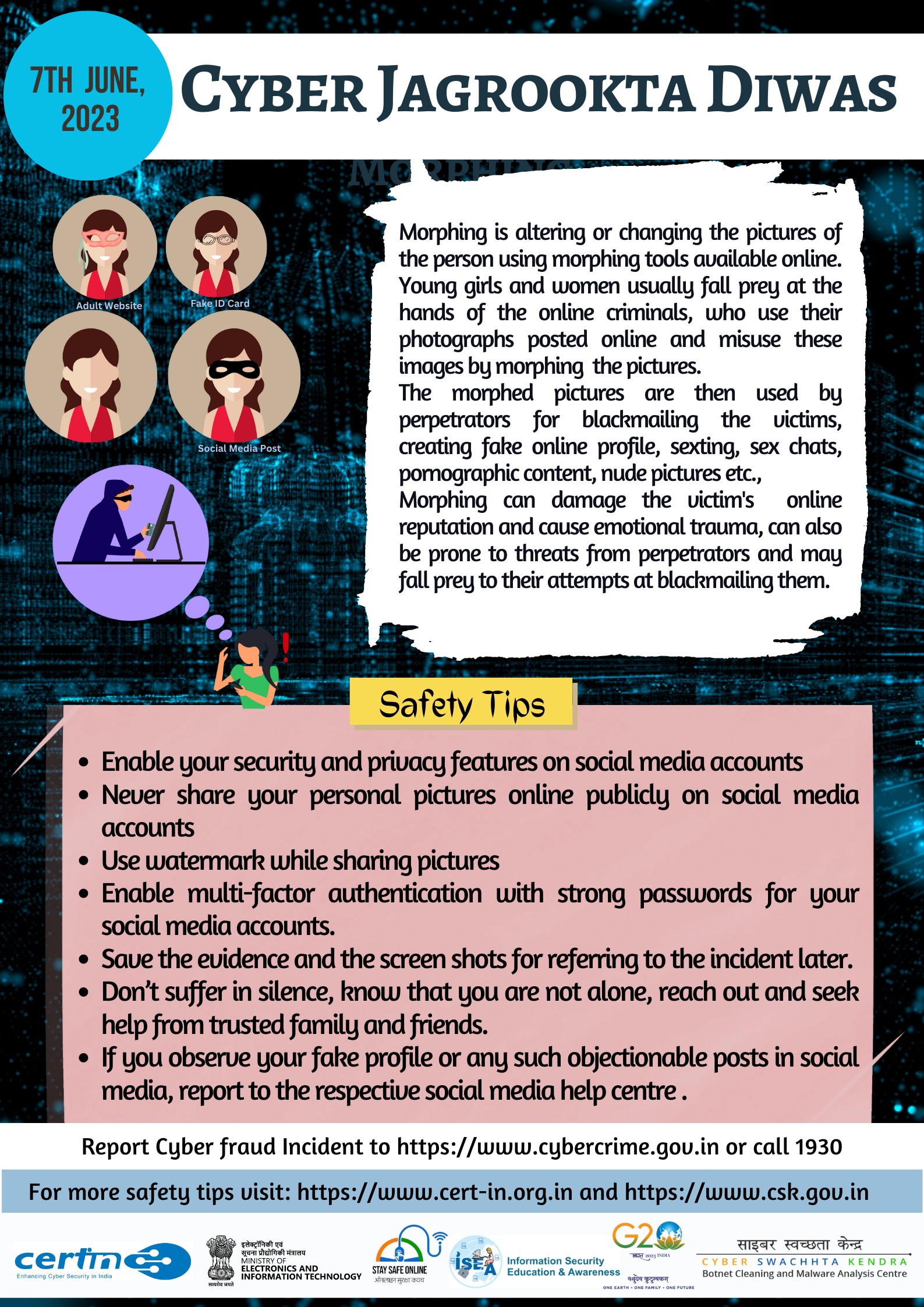 Report Cyber Security incidents to incident@cert-in.org.in Fig 1